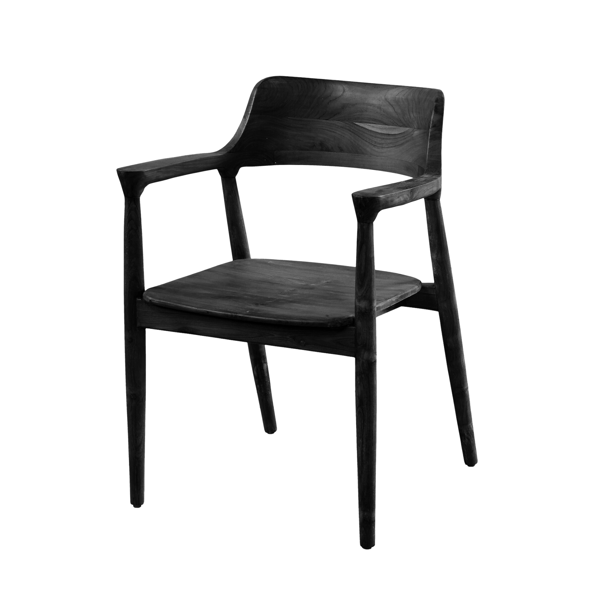 York Stol Teak Svart