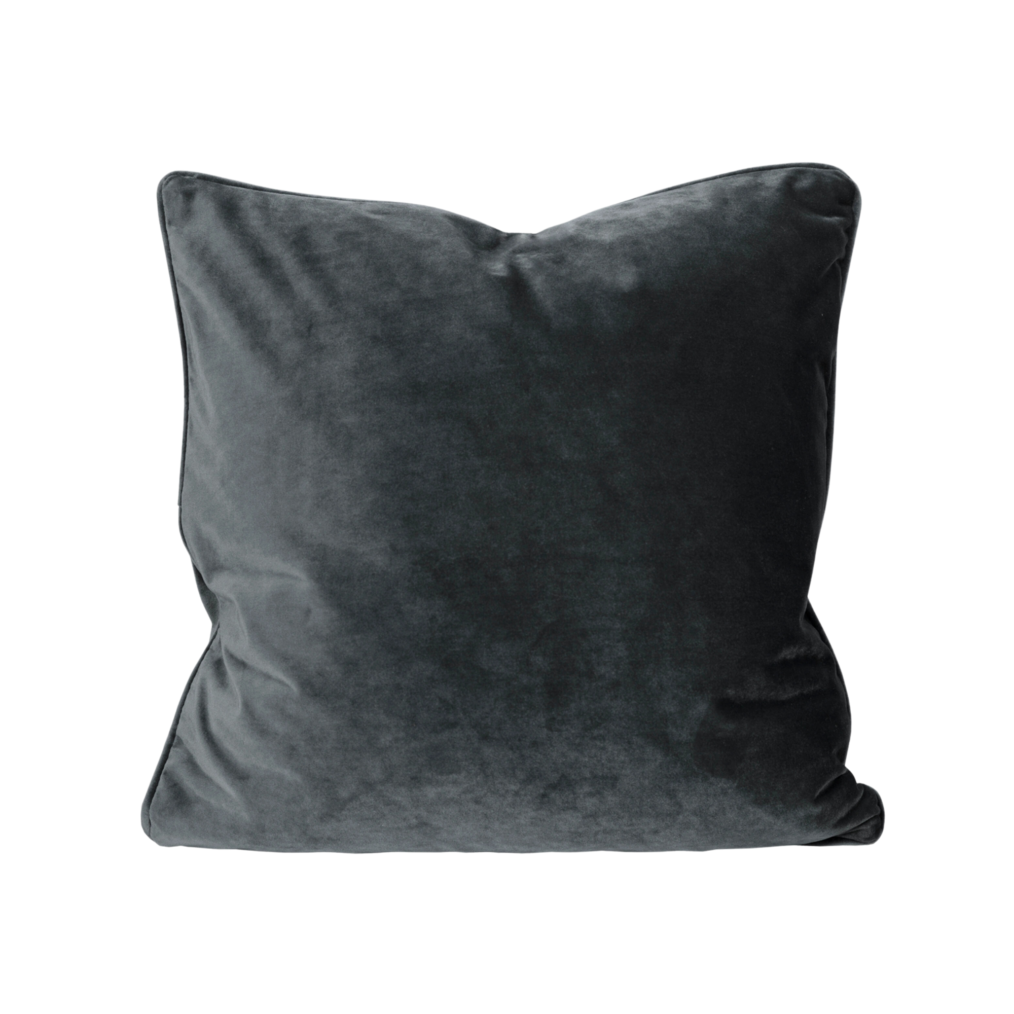 Elise Kuddfodral Sammet Mörkgrå 45X45
