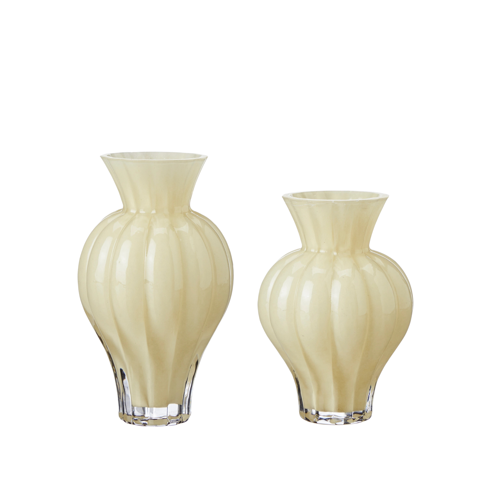 Glasvas Gul 2-pack