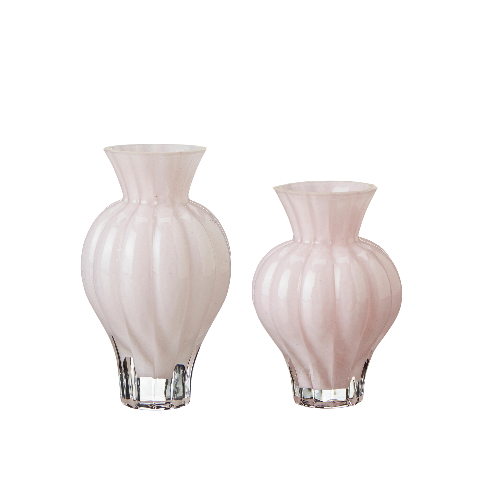Glasvas Rosa 2-pack