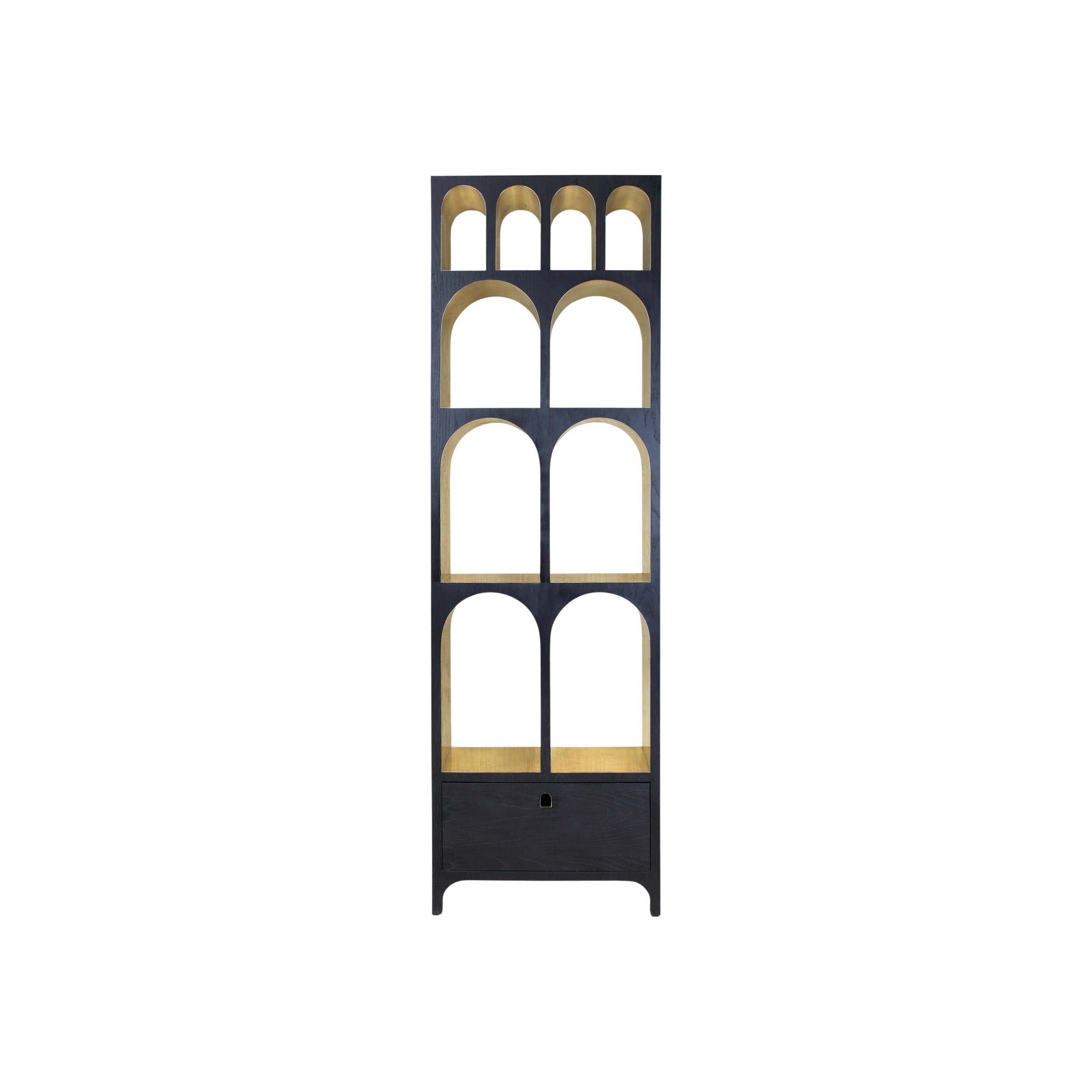 Reeves cabinet svart/mässing