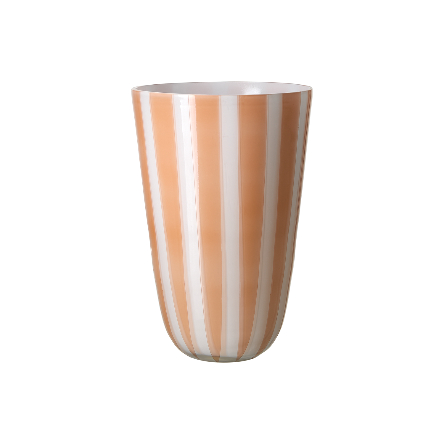 Circus vase fersken & hvid