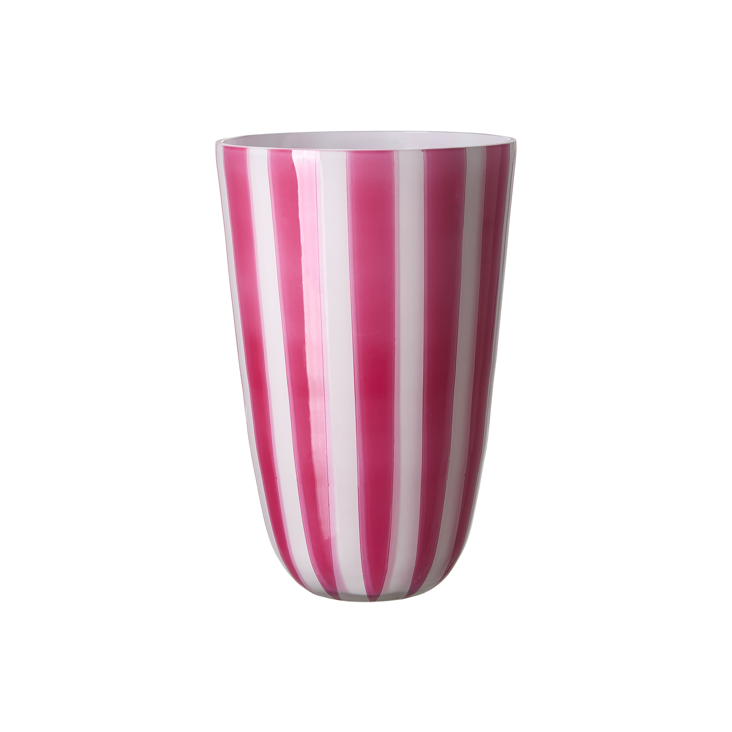 Circus vase rosa & hvid