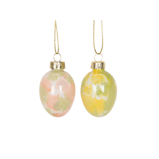 Ägg glas batik 9-pack