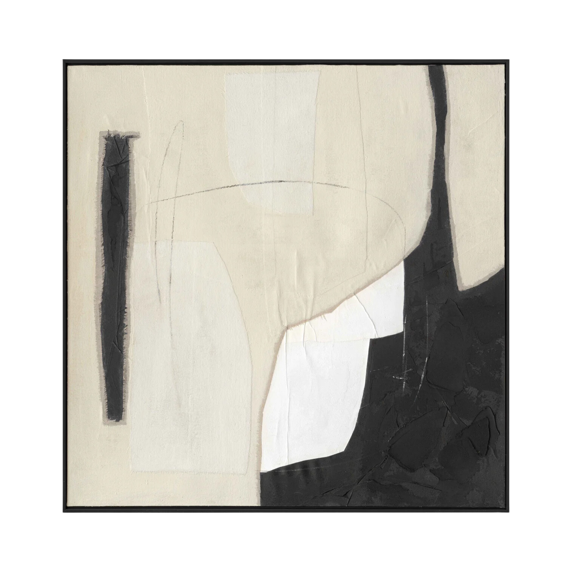 Tavla Madre Svart/Vit 100X100