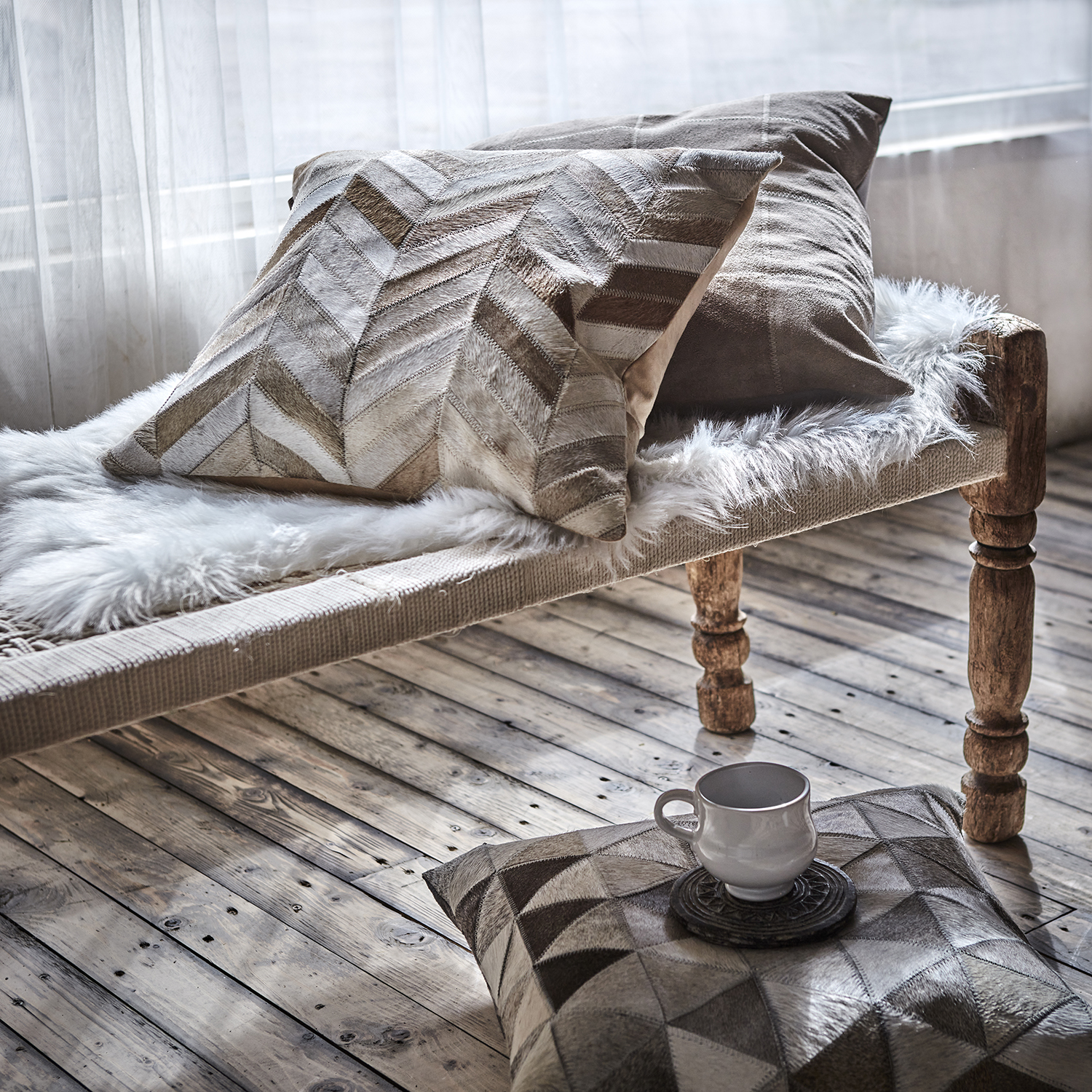 Savanna Kuddfodral Brun/Beige - Billede 3