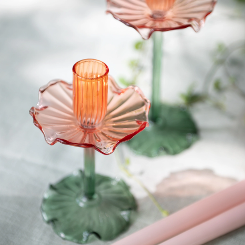 Färgglada Ljusstakar i Glas - Leonora - Bild 2