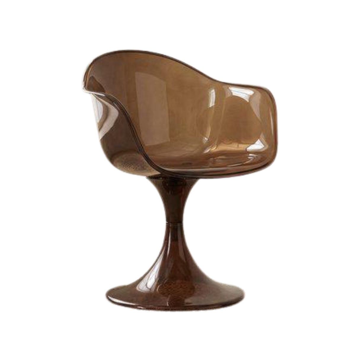 Elegant Matsalsstol med unik design (brun) – Gloss