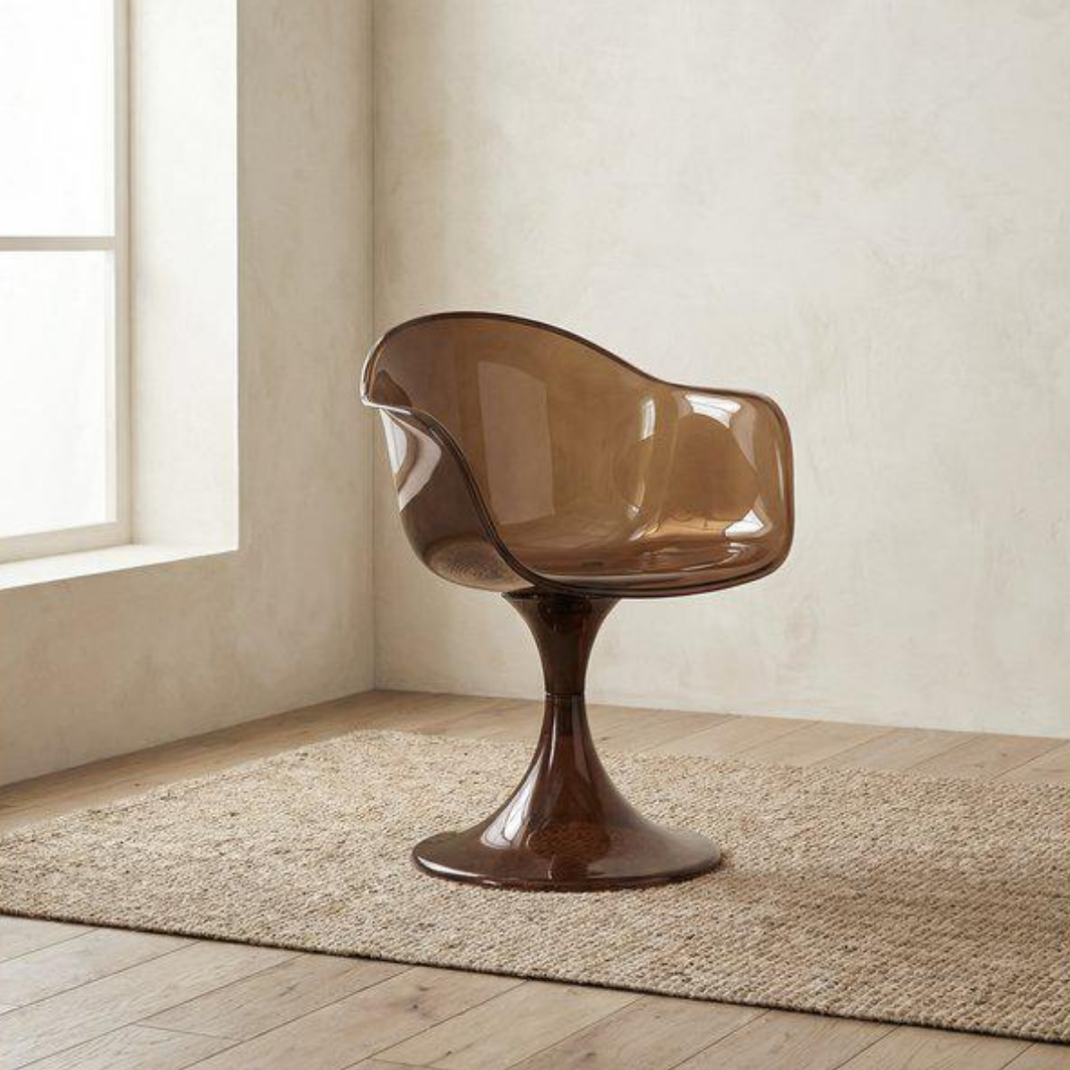 Elegant Matsalsstol med unik design (brun) – Gloss - Bild 2