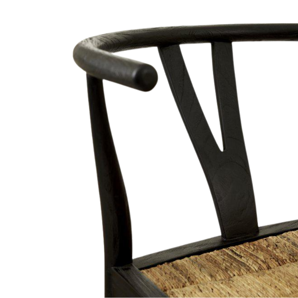 Handgjord Matsalsstol i Massiv Svart Teak - Aspen - Bild 2