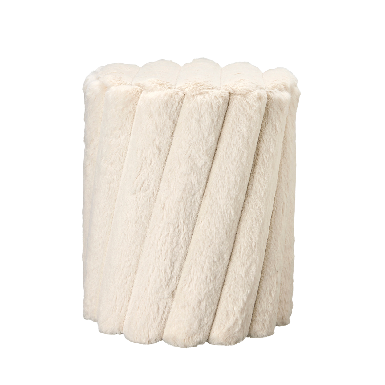 Elegant Puff i Mjuk Teddy - Alissa